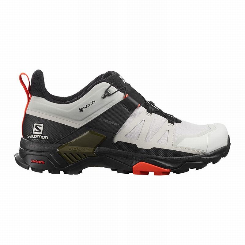 Salomon Singapore Mens Hiking Shoes - X ULTRA 4 GORE-TEX Grey/Black | 54096-GNRL